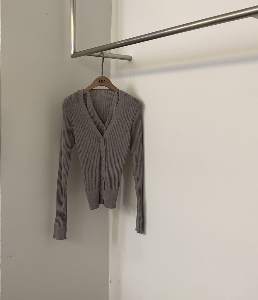 TWENTY FOUR SEVEN24-7韓國直郵女裝新款休閑針織衫假兩件TEWNTY FOUR SEVEN24-7針織衫圖色3