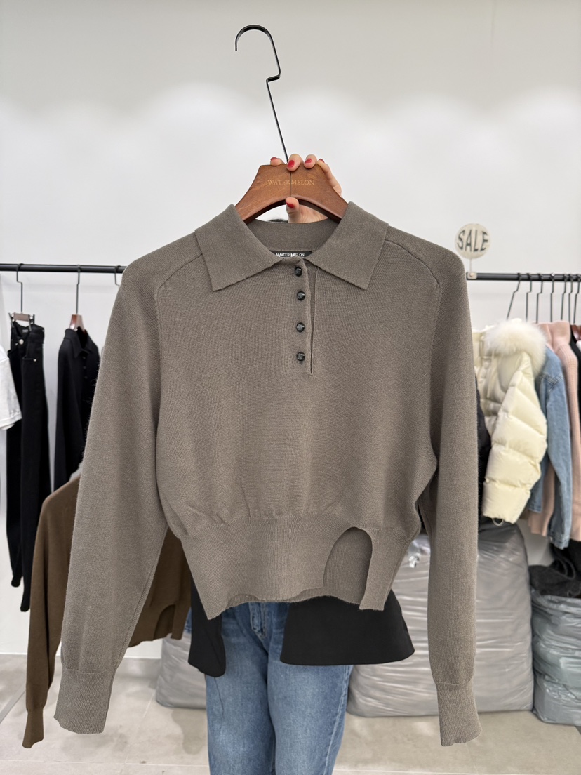 WATERMELON韓國代購女裝新品推薦26春夏人氣真品熱賣針織衫WATER MELON針織衫圖色2