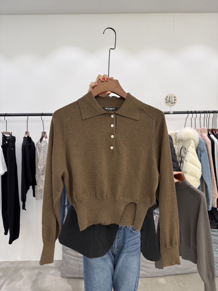 WATERMELON韓國代購女裝新品推薦26春夏人氣真品熱賣針織衫WATER MELON針織衫圖色3