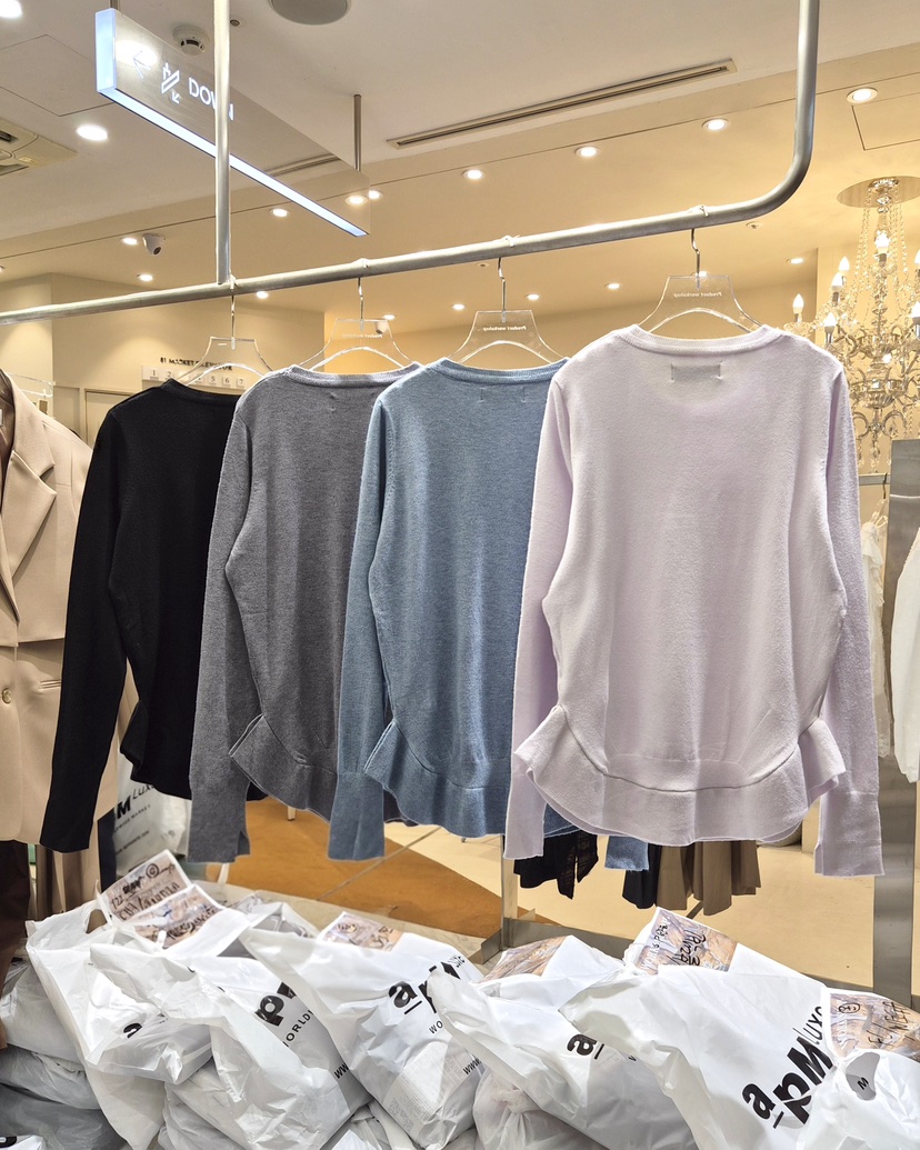 WORK SHOP東大門代購女士新品職業熱賣針織衫荷葉邊羊絨Work_shop針織衫