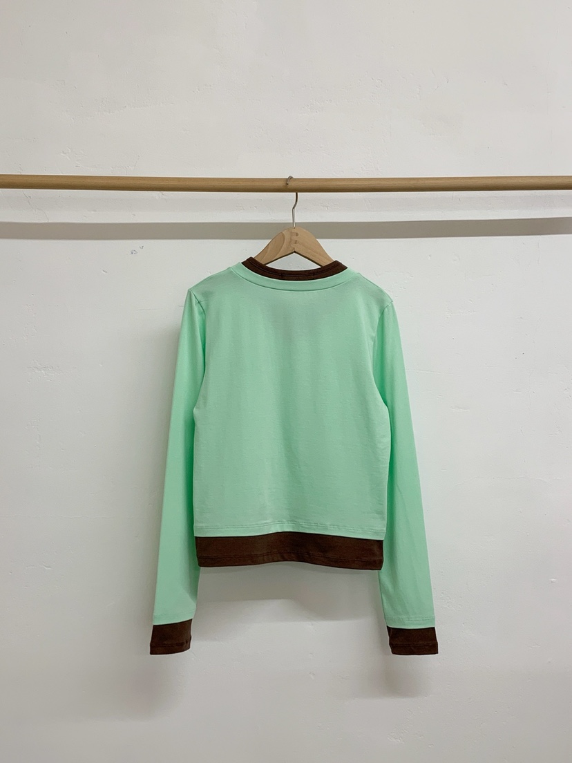 MORE THAN-P韓國代購女裝新款休閑推薦真品長袖T恤假兩件MORE THAN長袖T恤