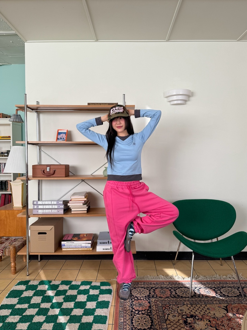 MORE THAN-P韓國代購女裝新款休閑推薦真品長袖T恤假兩件MORE THAN長袖T恤