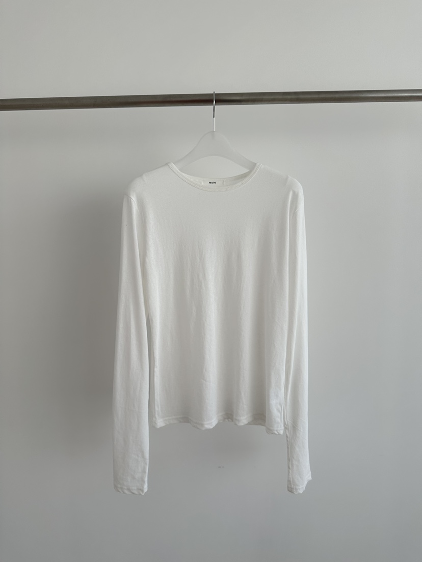 MAINT韓國代購女士新款時尚休閑26春夏人氣職業推薦長袖T恤MAINT長袖T恤圖色1