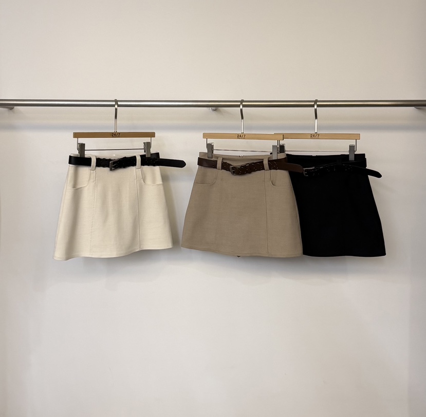 TWENTY FOUR SEVEN24-7東大門直郵女裝新款熱賣裙褲含腰帶TEWNTY FOUR SEVEN24-7裙褲