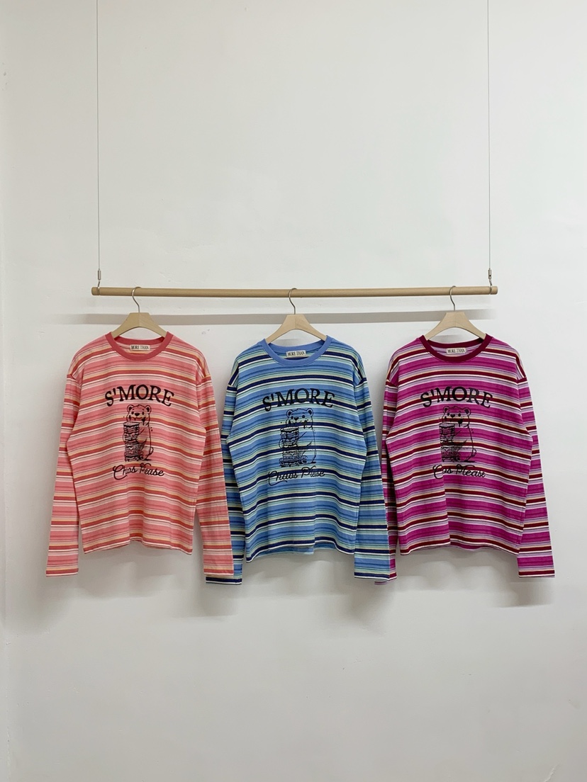 MORE THAN-P東大門直郵女士新品職業真品26春夏長袖T恤棉MORE THAN長袖T恤