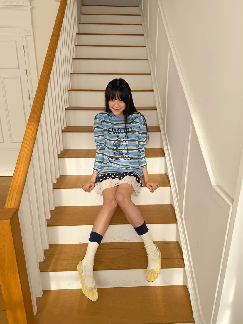 MORE THAN-P東大門直郵女士新品職業真品26春夏長袖T恤棉MORE THAN長袖T恤