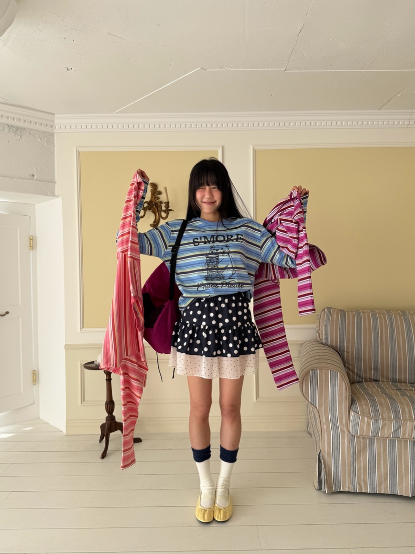 MORE THAN-P東大門直郵女士新品職業真品26春夏長袖T恤棉MORE THAN長袖T恤