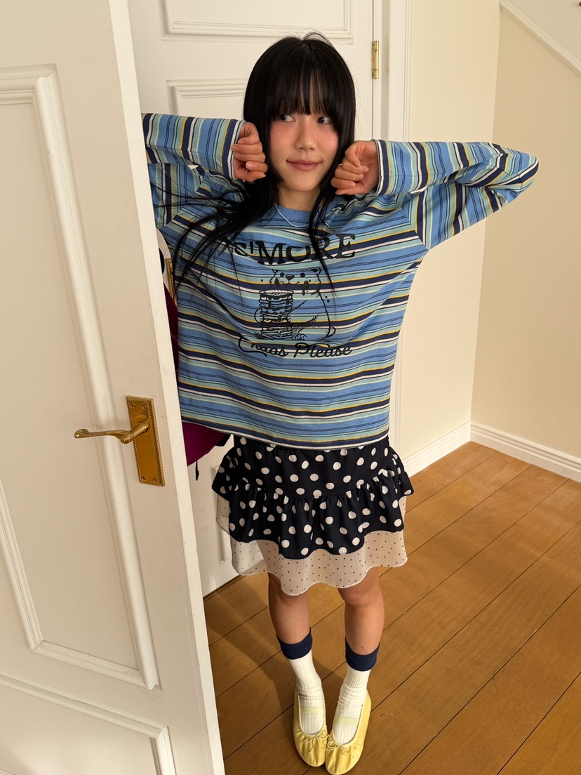 MORE THAN-P東大門直郵女士新品職業真品26春夏長袖T恤棉MORE THAN長袖T恤