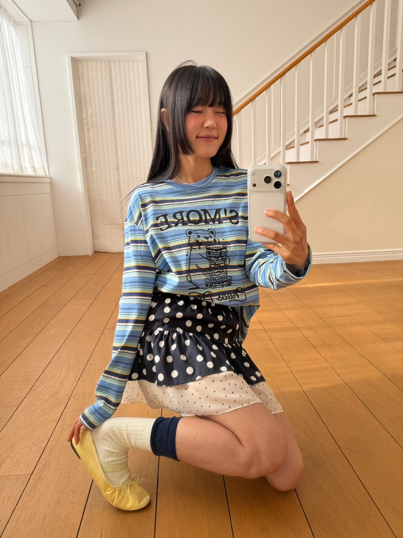 MORE THAN-P東大門直郵女士新品職業真品26春夏長袖T恤棉MORE THAN長袖T恤