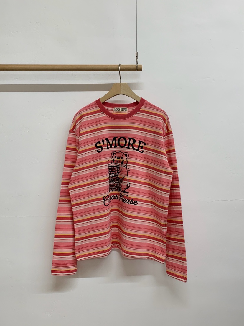 MORE THAN-P東大門直郵女士新品職業真品26春夏長袖T恤棉MORE THAN長袖T恤圖色1