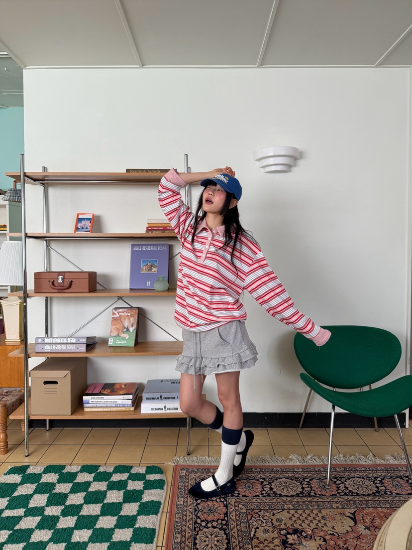 MORE THAN-P東大門代購女士新品熱賣推薦真品人氣長袖T恤MORE THAN長袖T恤