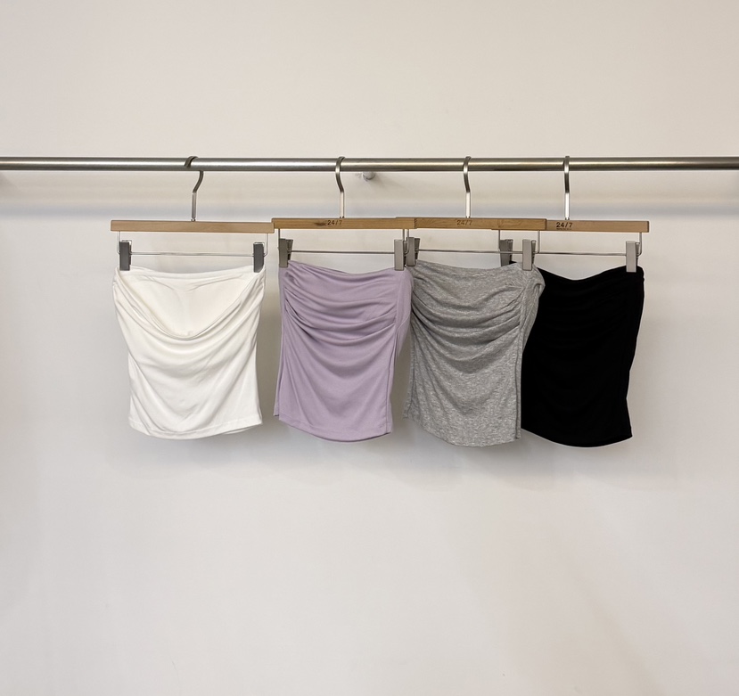 TWENTY FOUR SEVEN24-7韓國代購女士新款26春夏吊帶背心褶裥TEWNTY FOUR SEVEN24-7吊帶/背心