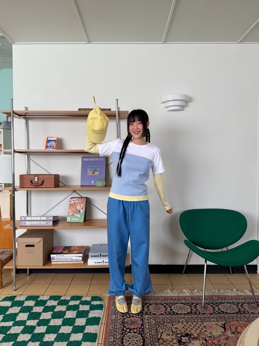 MORE THAN-P韓國直郵女士新款人氣職業推薦長袖T恤假兩件MORE THAN長袖T恤