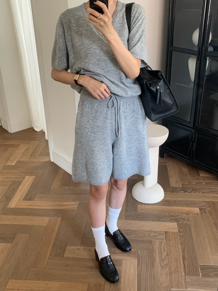 A Flan東大門實拍女裝新款真品26春夏休閑推薦針織衫V領AFN/FLAN EDITION針織衫