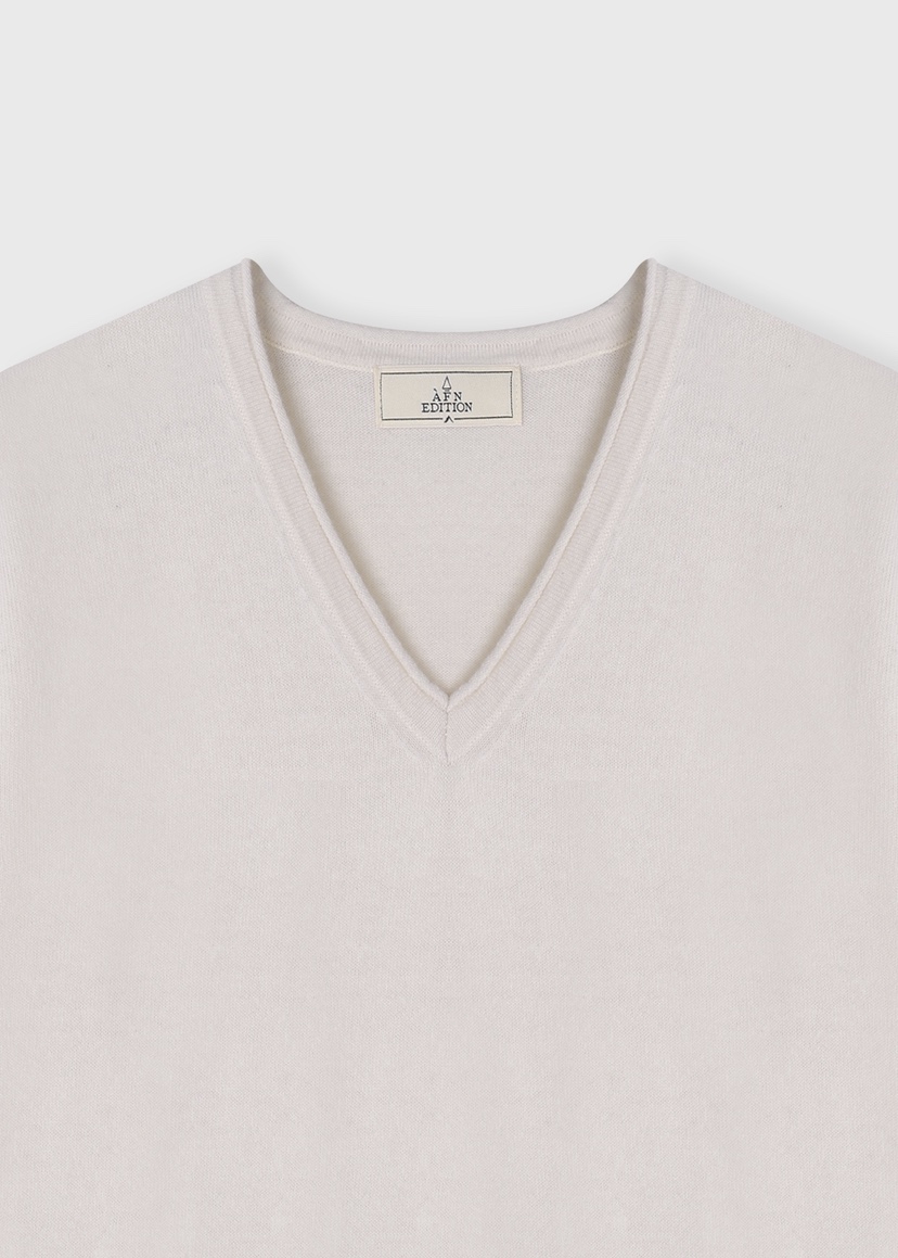 A Flan東大門實拍女裝新款真品26春夏休閑推薦針織衫V領AFN/FLAN EDITION針織衫