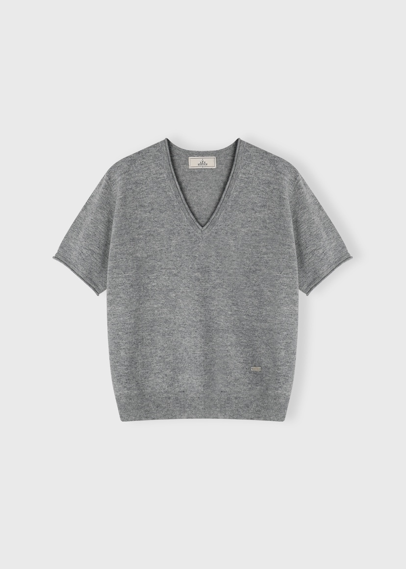 A Flan東大門實拍女裝新款真品26春夏休閑推薦針織衫V領AFN/FLAN EDITION針織衫圖色1