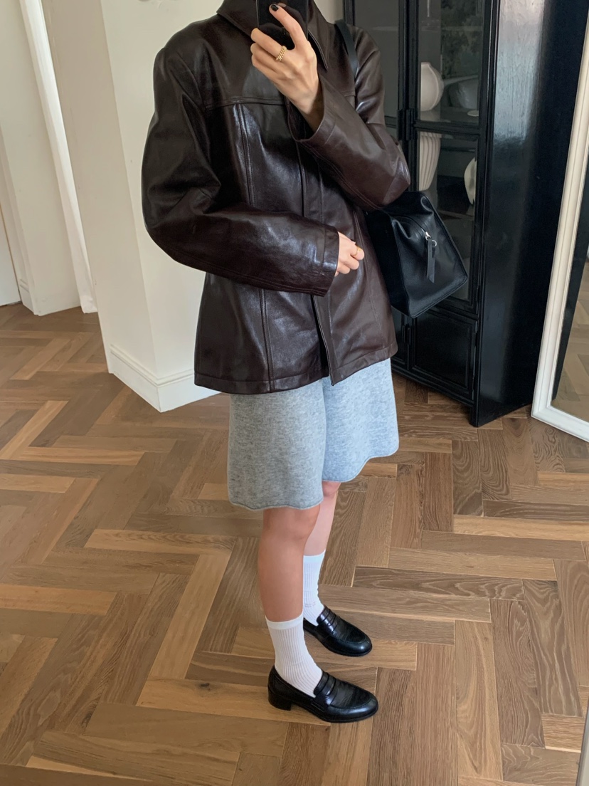 A Flan東大門直郵女裝新品時尚推薦熱賣真品職業26春夏皮衣AFN/FLAN EDITION皮衣