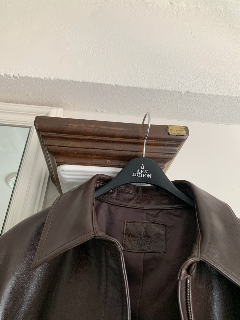 A Flan東大門直郵女裝新品時尚推薦熱賣真品職業26春夏皮衣AFN/FLAN EDITION皮衣