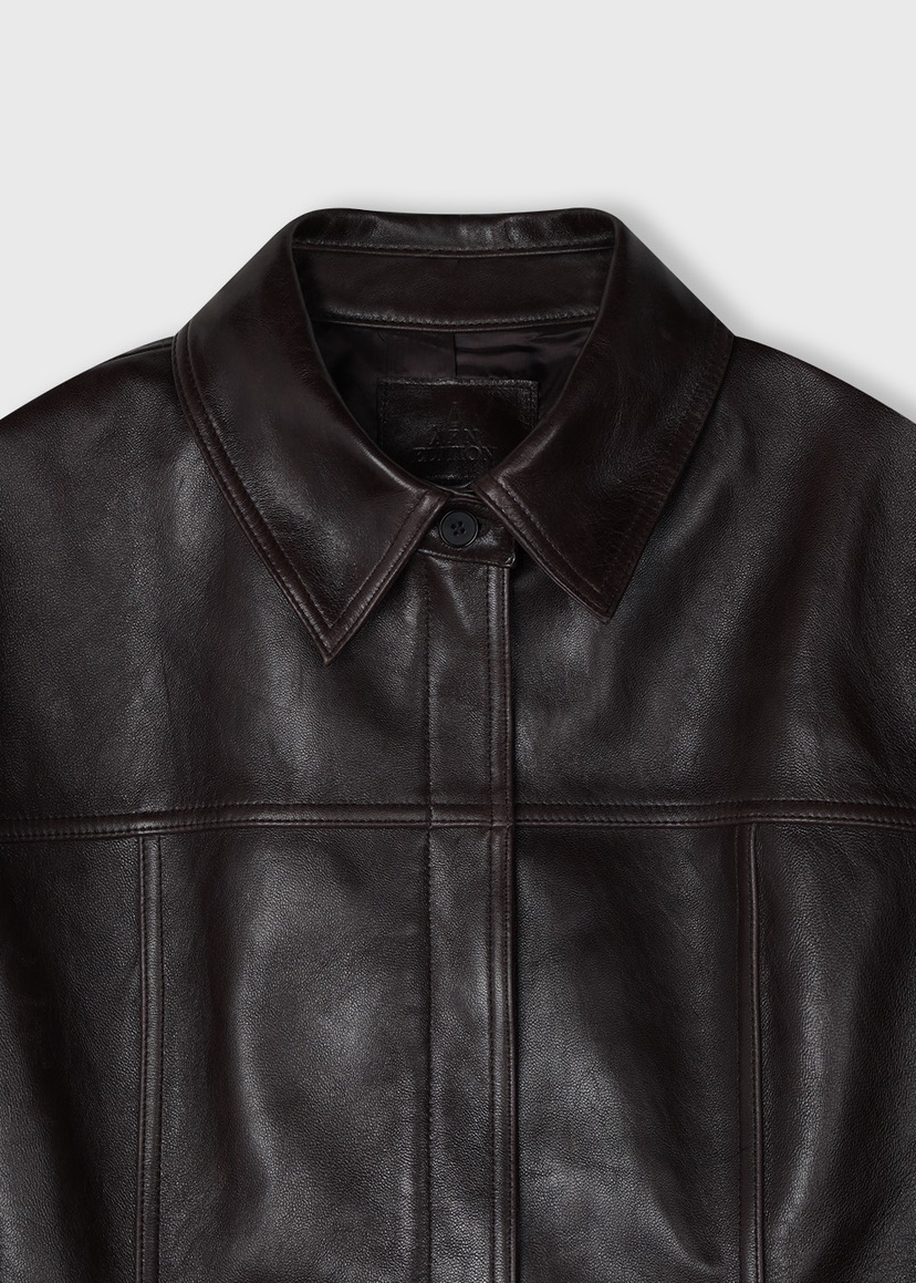 A Flan東大門直郵女裝新品時尚推薦熱賣真品職業26春夏皮衣AFN/FLAN EDITION皮衣