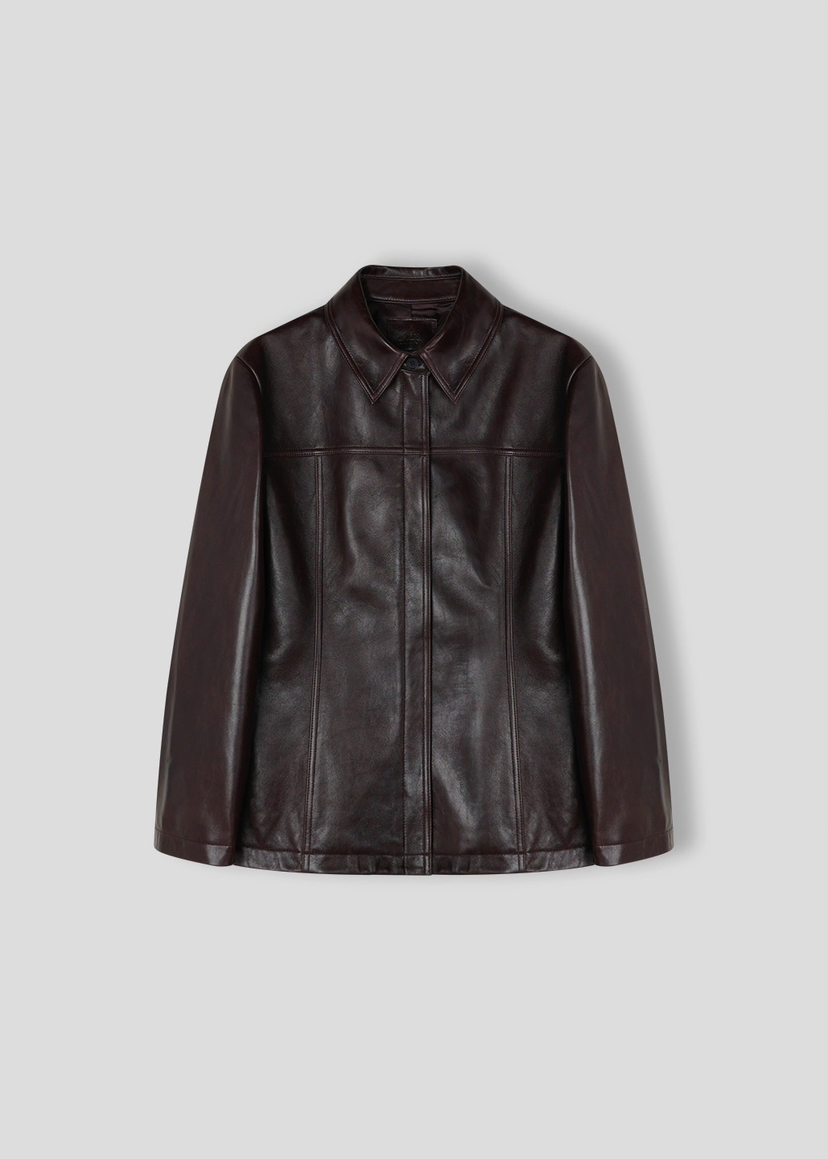 A Flan東大門直郵女裝新品時尚推薦熱賣真品職業26春夏皮衣AFN/FLAN EDITION皮衣圖色1