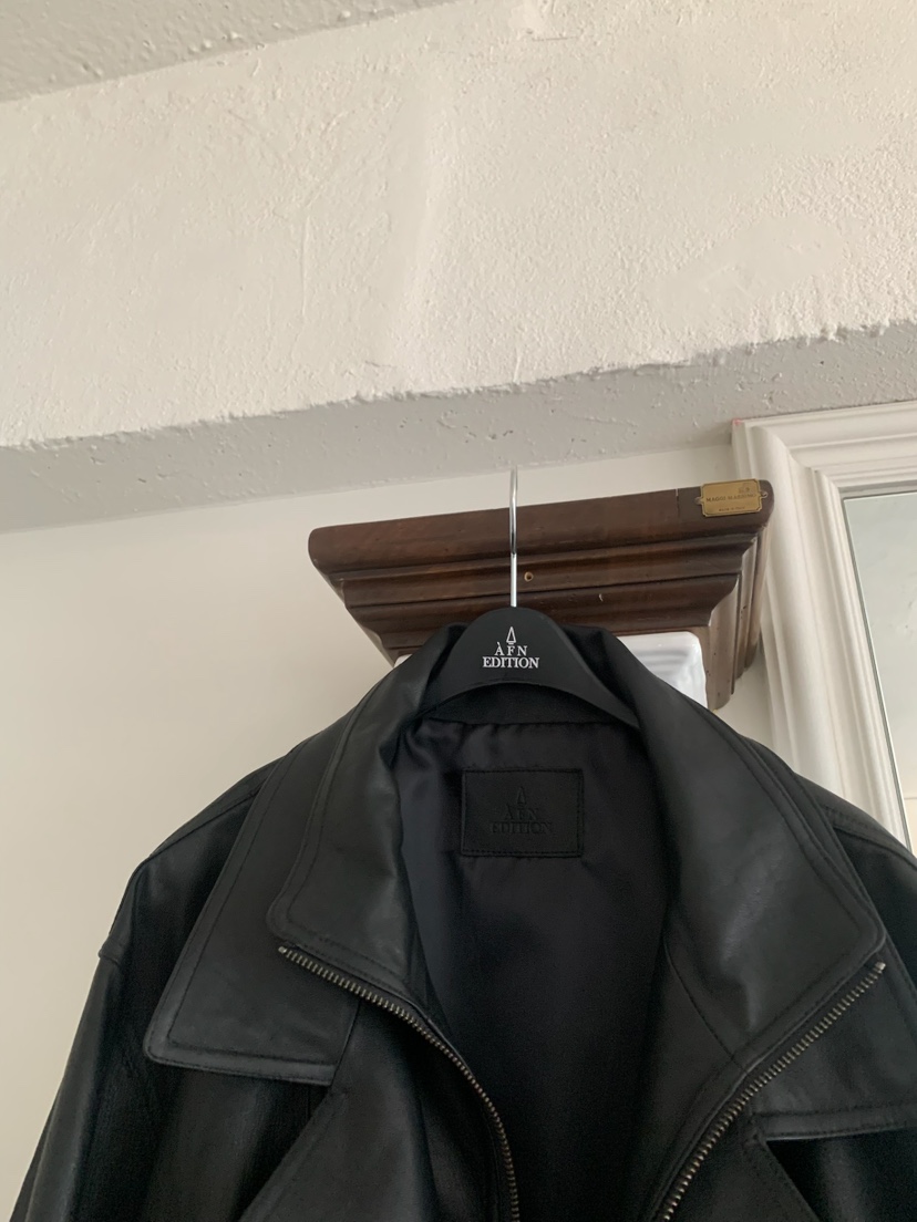 A Flan韓國代購女士新款26春夏時尚熱賣推薦真品休閑皮衣AFN/FLAN EDITION皮衣