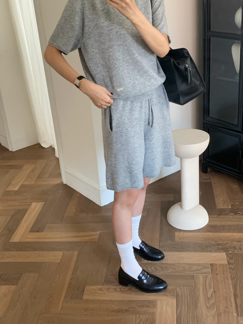 A Flan韓國直郵女士新款推薦熱賣時尚真品人氣休閑短褲羊毛AFN/FLAN EDITION短褲