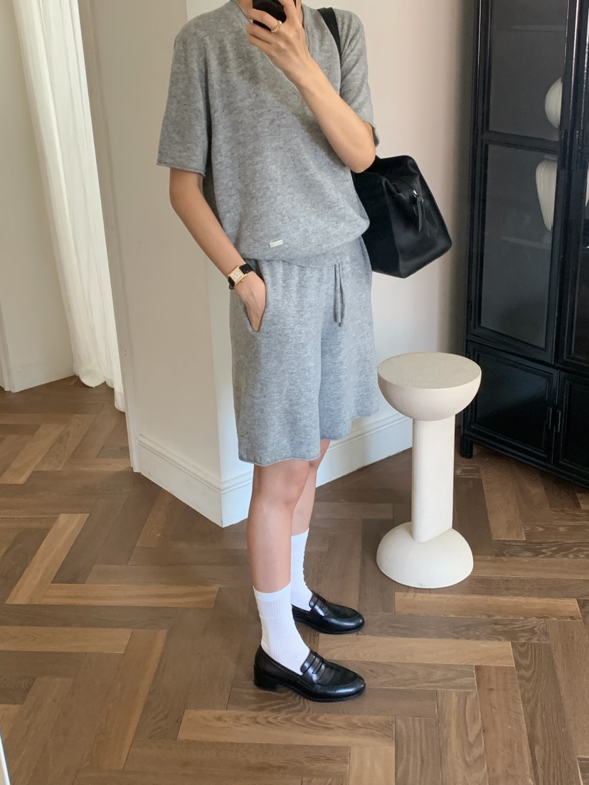 A Flan韓國直郵女士新款推薦熱賣時尚真品人氣休閑短褲羊毛AFN/FLAN EDITION短褲