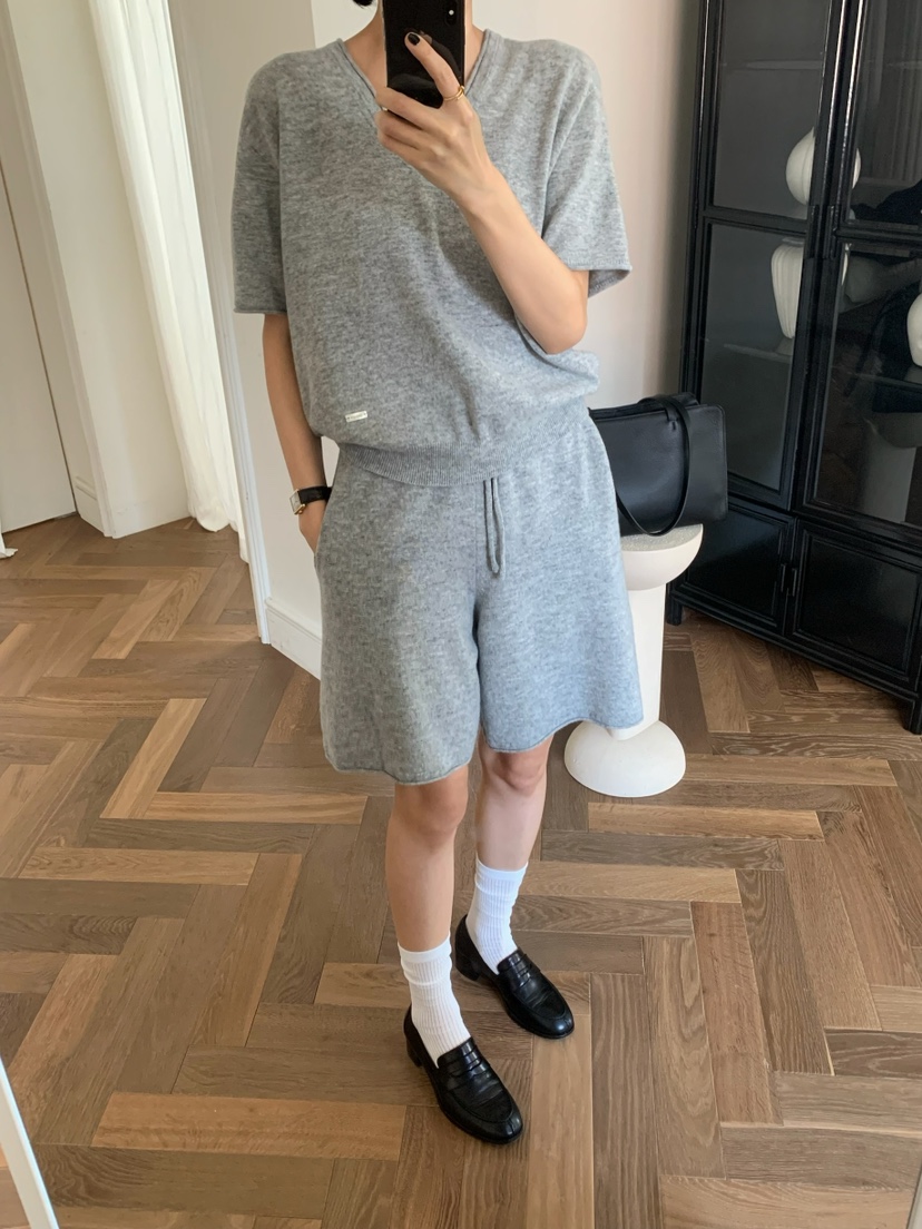 A Flan韓國直郵女士新款推薦熱賣時尚真品人氣休閑短褲羊毛AFN/FLAN EDITION短褲