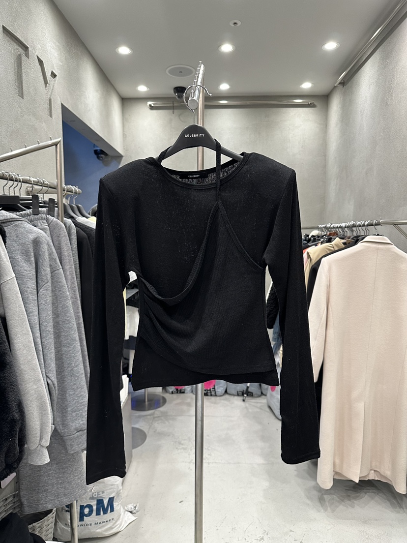 CELEBRITY-A東大門實拍女士新款26春夏真品推薦人氣長袖T恤CELEBRITY-A長袖T恤圖色4