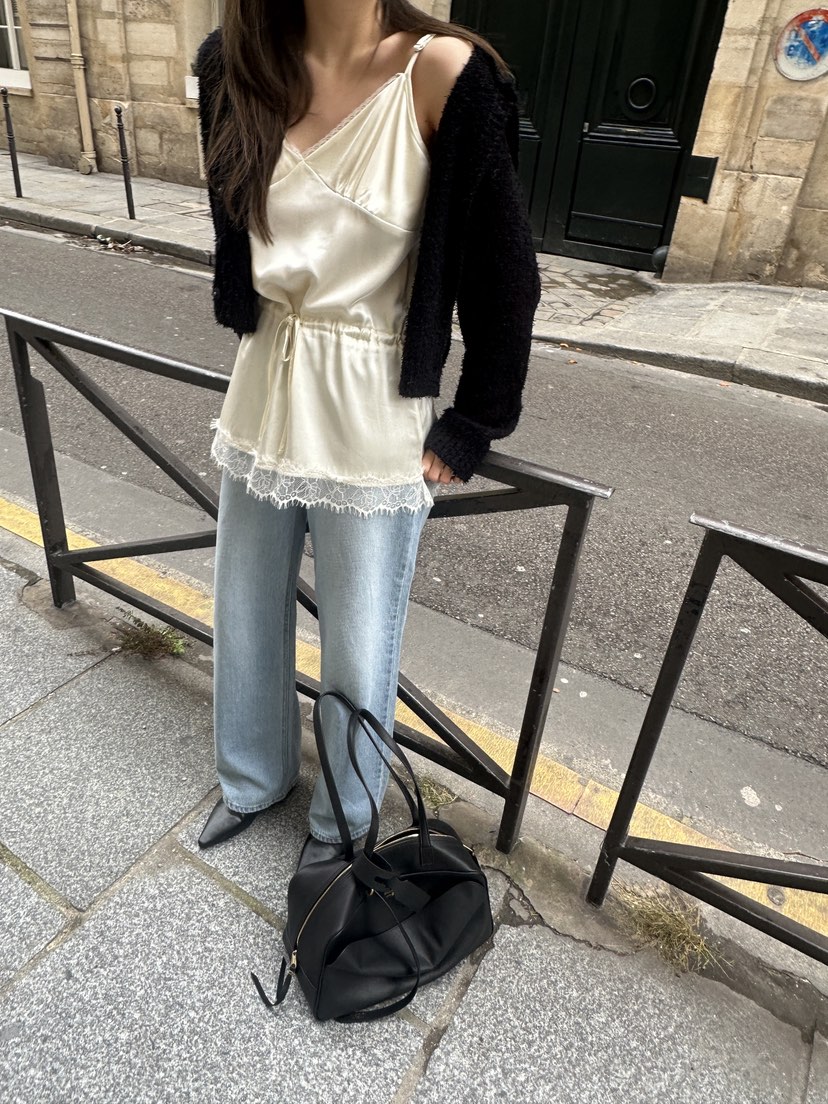 BOWIE韓國代購女士新款推薦職業26春夏熱賣牛仔褲直筒牛仔BOWIE牛仔褲