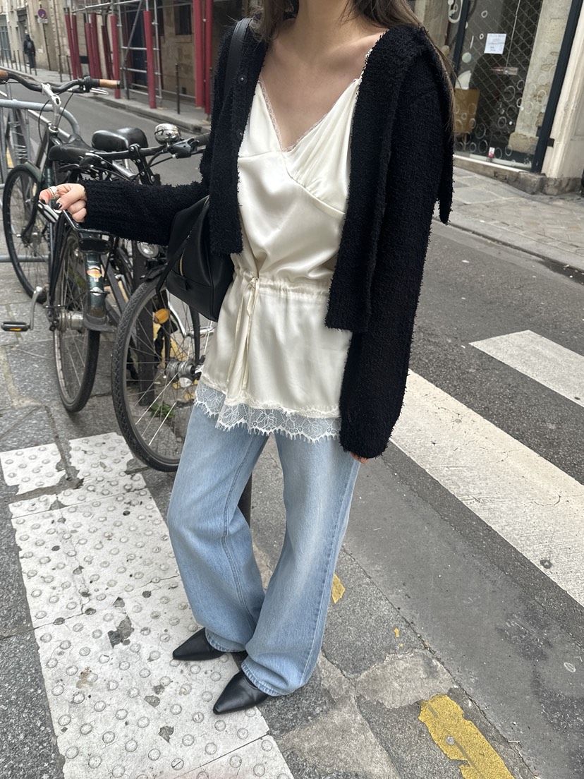 BOWIE韓國代購女士新款推薦職業26春夏熱賣牛仔褲直筒牛仔BOWIE牛仔褲