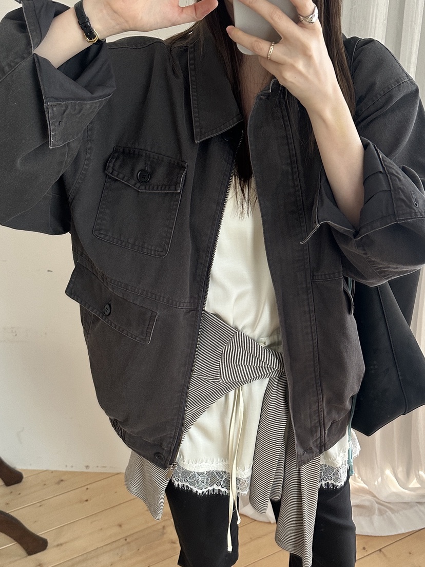 BOWIE東大門直郵女裝新款休閑職業時尚26春夏人氣夾克水洗BOWIE夾克