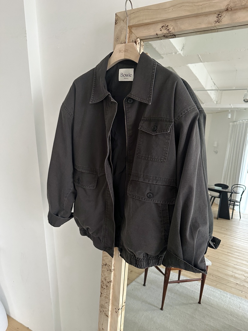 BOWIE東大門直郵女裝新款休閑職業時尚26春夏人氣夾克水洗BOWIE夾克圖色1