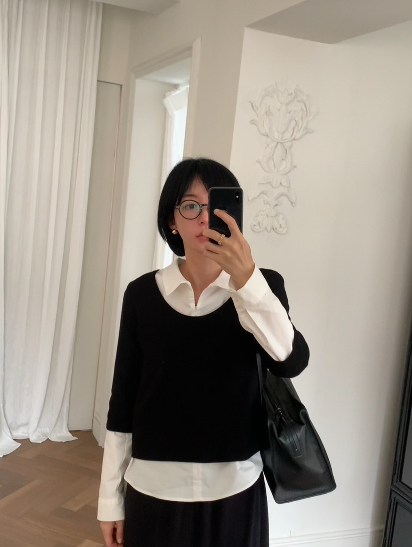 A Flan東大門代購女士新品休閑職業真品推薦26春夏針織衫AFN/FLAN EDITION針織衫