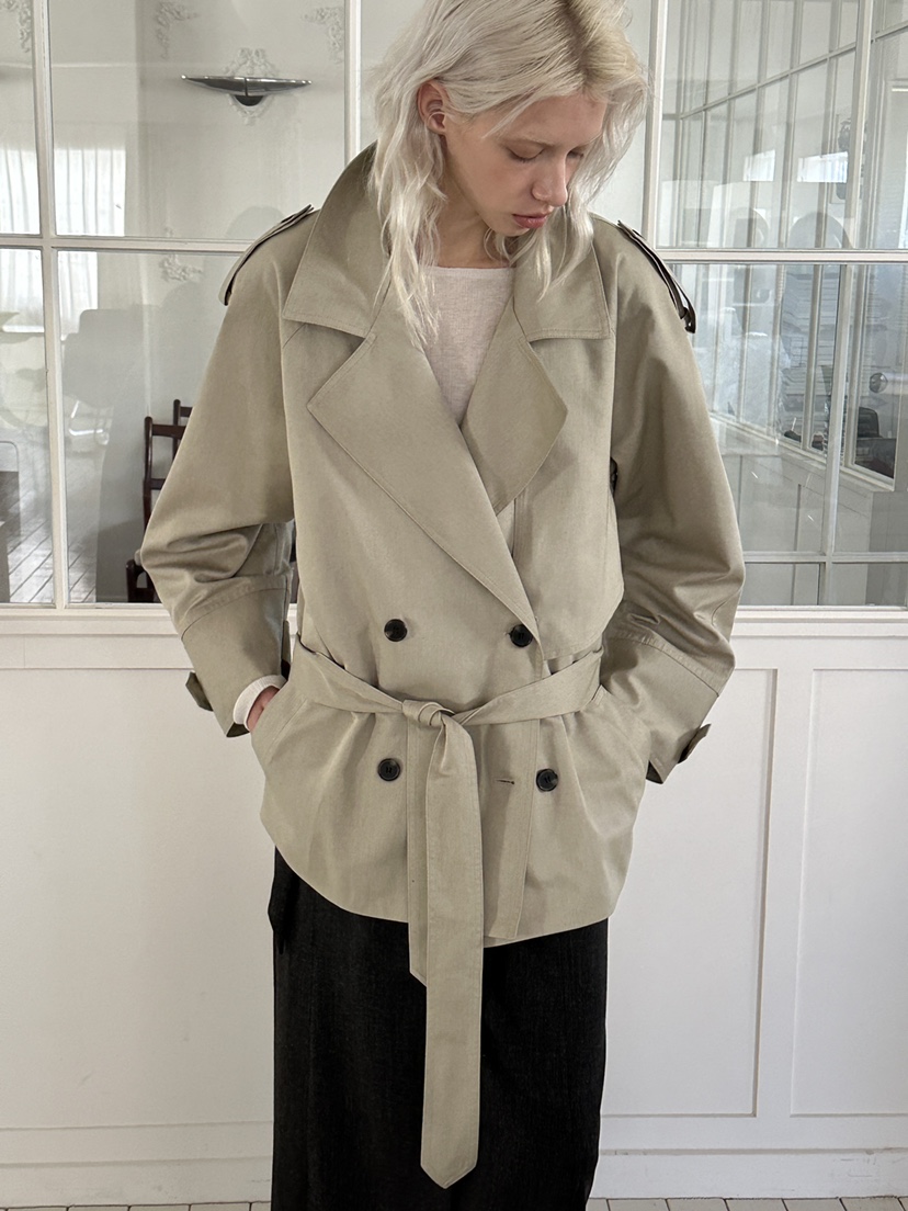 BOWIE韓國代購女裝新款26春夏推薦人氣職業熱賣夾克含腰帶BOWIE夾克