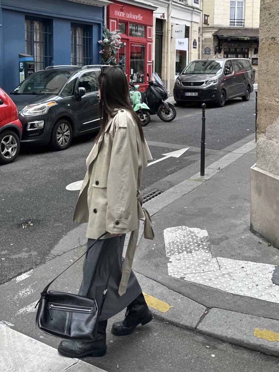 BOWIE韓國代購女裝新款26春夏推薦人氣職業熱賣夾克含腰帶BOWIE夾克