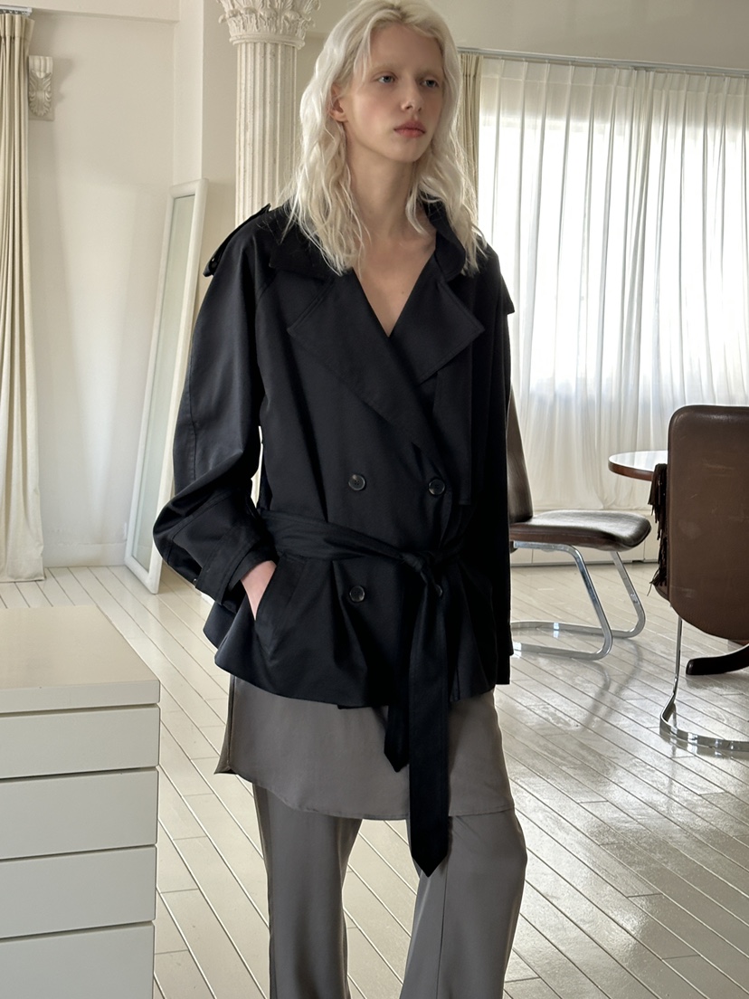 BOWIE韓國代購女裝新款26春夏推薦人氣職業熱賣夾克含腰帶BOWIE夾克