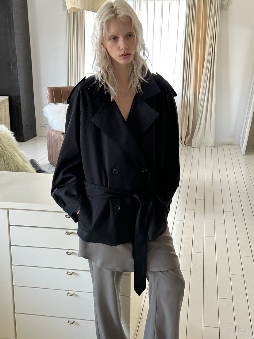 BOWIE韓國代購女裝新款26春夏推薦人氣職業熱賣夾克含腰帶BOWIE夾克