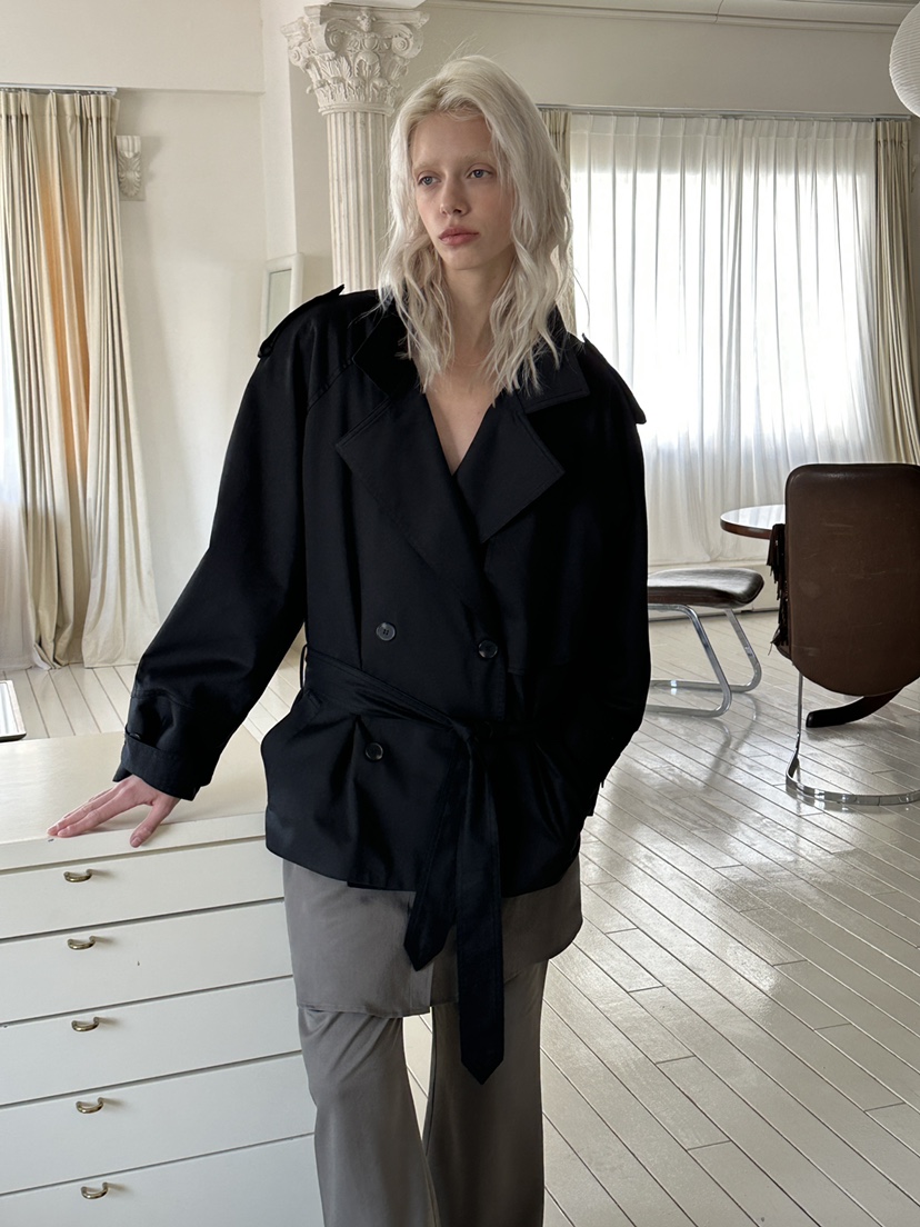 BOWIE韓國代購女裝新款26春夏推薦人氣職業熱賣夾克含腰帶BOWIE夾克