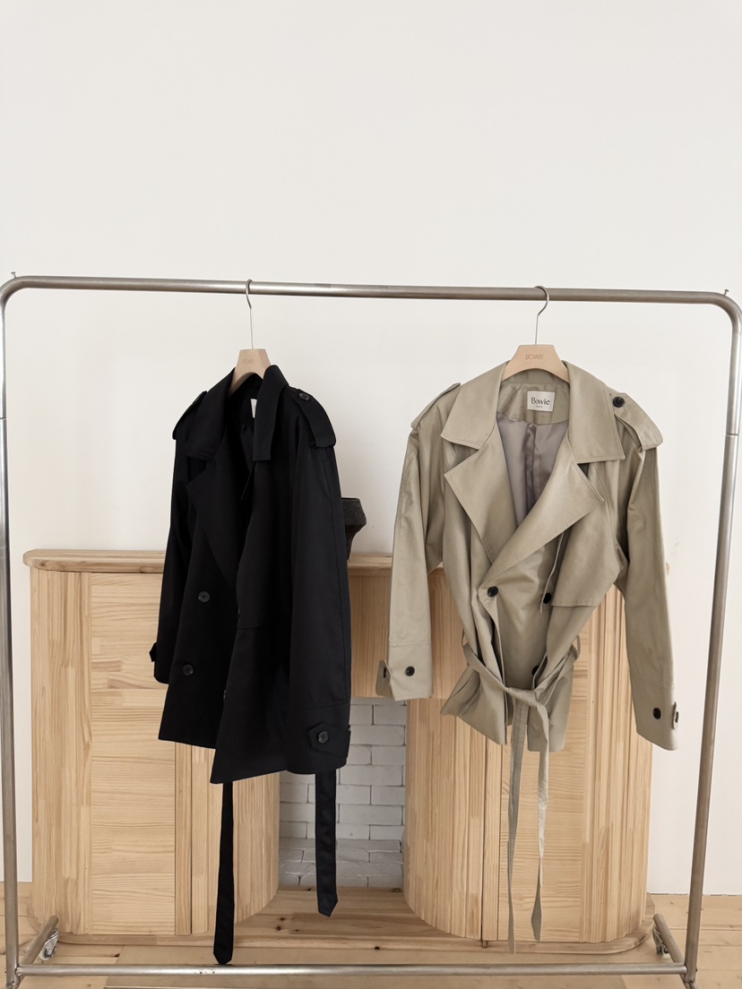 BOWIE韓國代購女裝新款26春夏推薦人氣職業熱賣夾克含腰帶BOWIE夾克