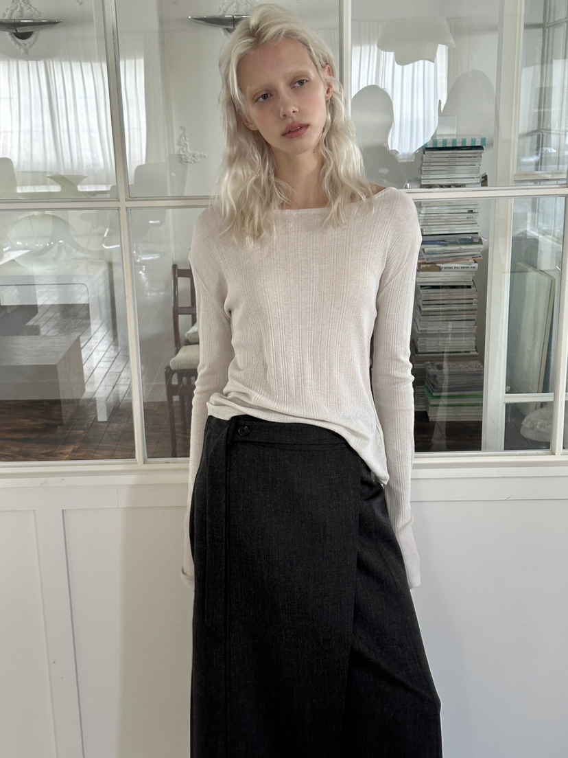 BOWIE東大門直郵女士新品休閑職業26春夏真品長裙裹身裙系帶BOWIE長裙