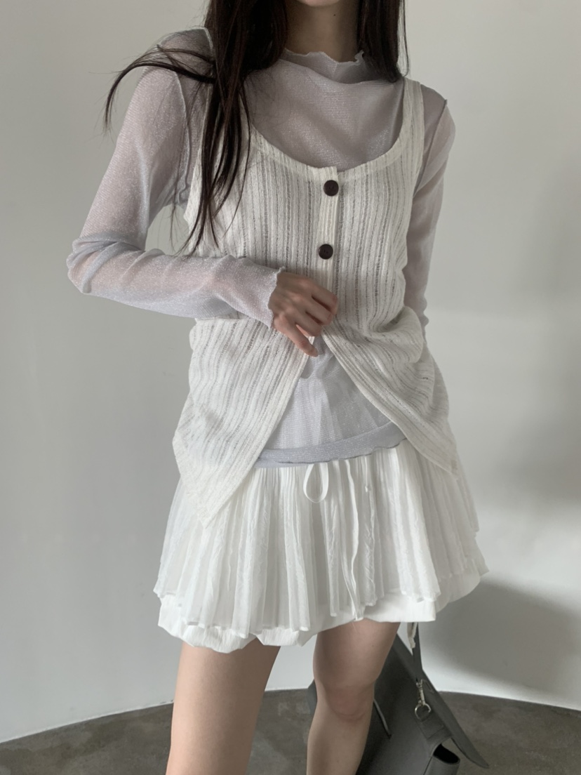 LE AVE東大門實拍女裝新品職業休閑推薦熱賣長袖T恤透視LE AVE長袖T恤