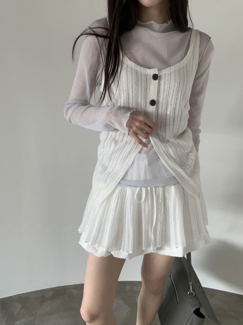 LE AVE東大門實拍女裝新品職業休閑推薦熱賣長袖T恤透視LE AVE長袖T恤