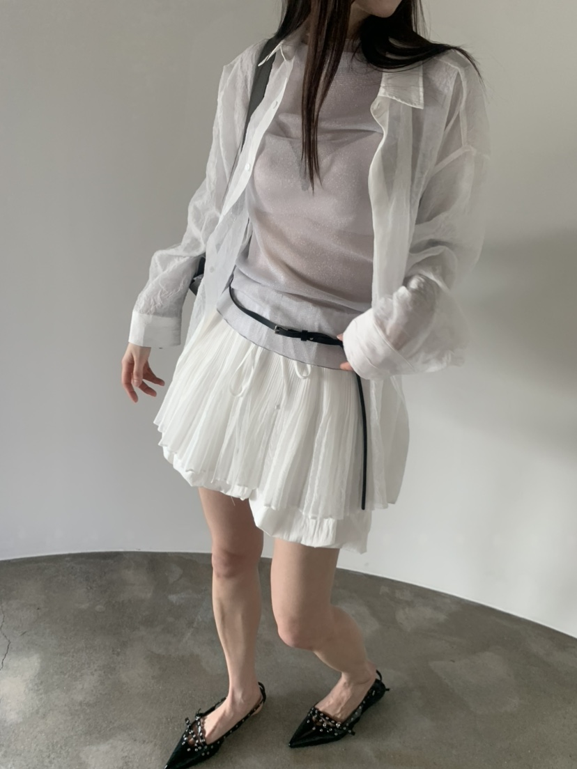 LE AVE東大門實拍女裝新品職業休閑推薦熱賣長袖T恤透視LE AVE長袖T恤