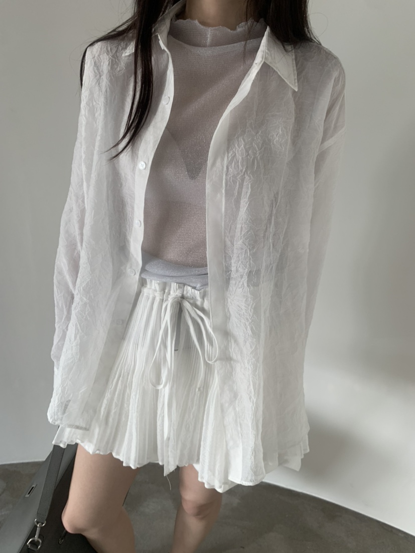 LE AVE東大門實拍女裝新品職業休閑推薦熱賣長袖T恤透視LE AVE長袖T恤