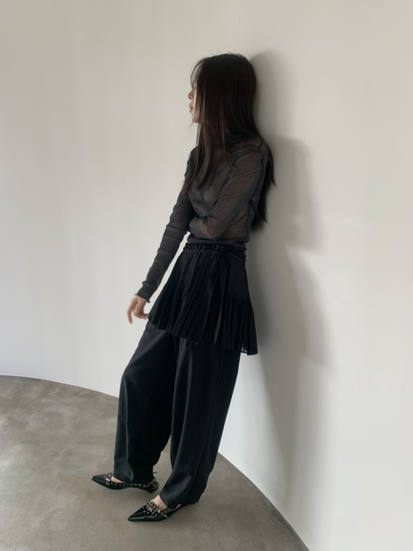 LE AVE東大門實拍女裝新品職業休閑推薦熱賣長袖T恤透視LE AVE長袖T恤