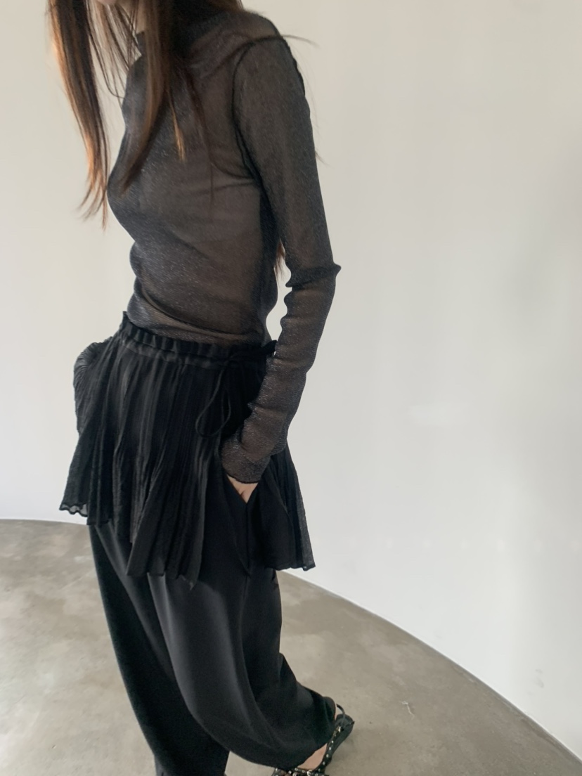 LE AVE東大門實拍女裝新品職業休閑推薦熱賣長袖T恤透視LE AVE長袖T恤