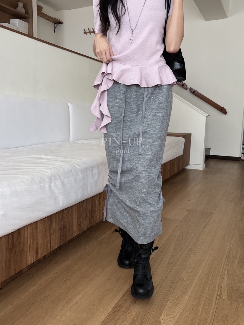 PIN-UP東大門實拍女士新品職業熱賣推薦時尚26春夏休閑長裙PIN-UP長裙