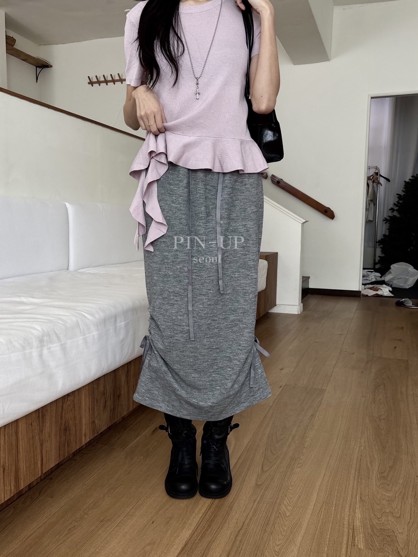 PIN-UP東大門實拍女士新品職業熱賣推薦時尚26春夏休閑長裙PIN-UP長裙