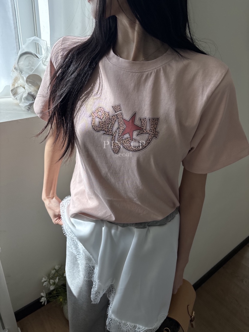 PIN-UP韓國代購女裝新款推薦休閑真品職業人氣時尚26春夏T恤PIN-UPT恤